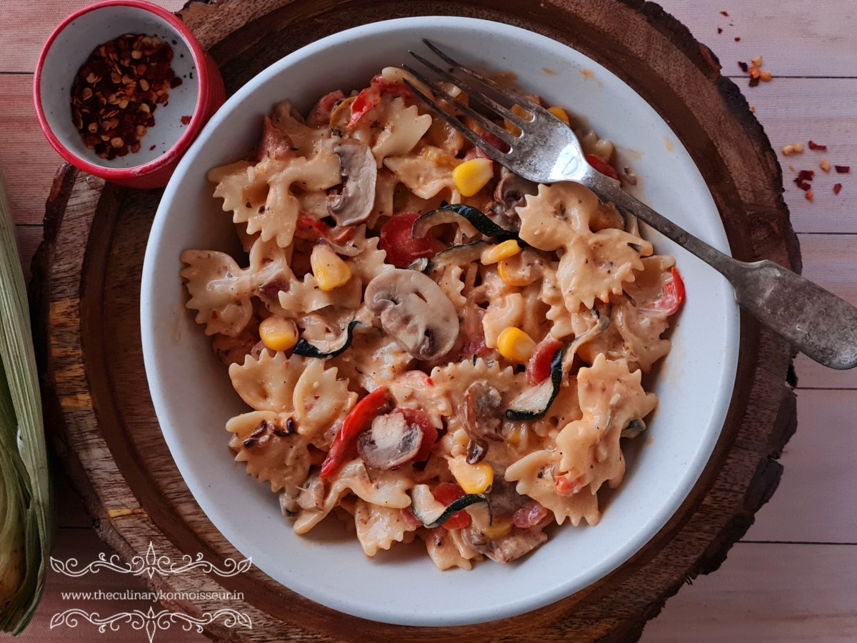 Fusion Pasta Primavera with Oven Roasted&nbsp;Veggies